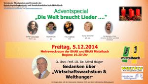 Adventspecial an der BHAK/BHAS Mistelbach 5.12. 2014