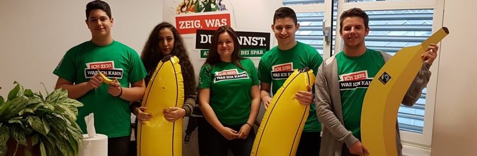 FAIRTRADE Information und Verkostung im Rahmen der Berufsinfowoche an der SPAR Akademie Wien