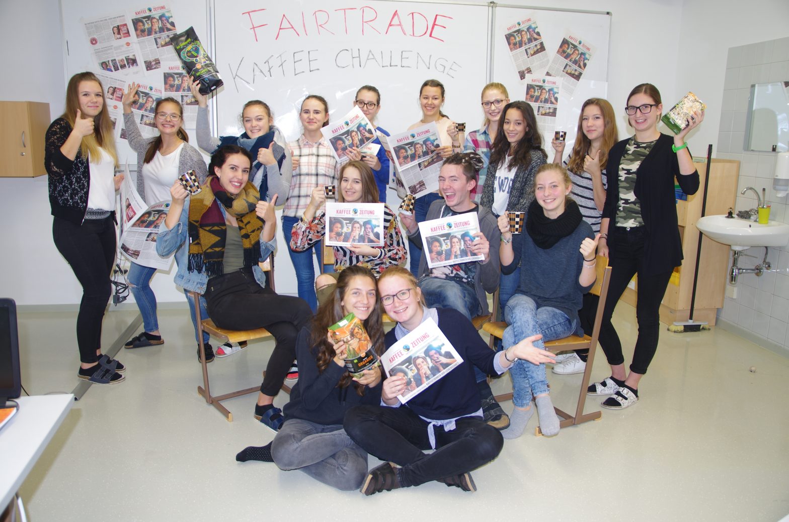 HLW Pinkafeld stellt sich der Fairtrade Kaffee Challenge