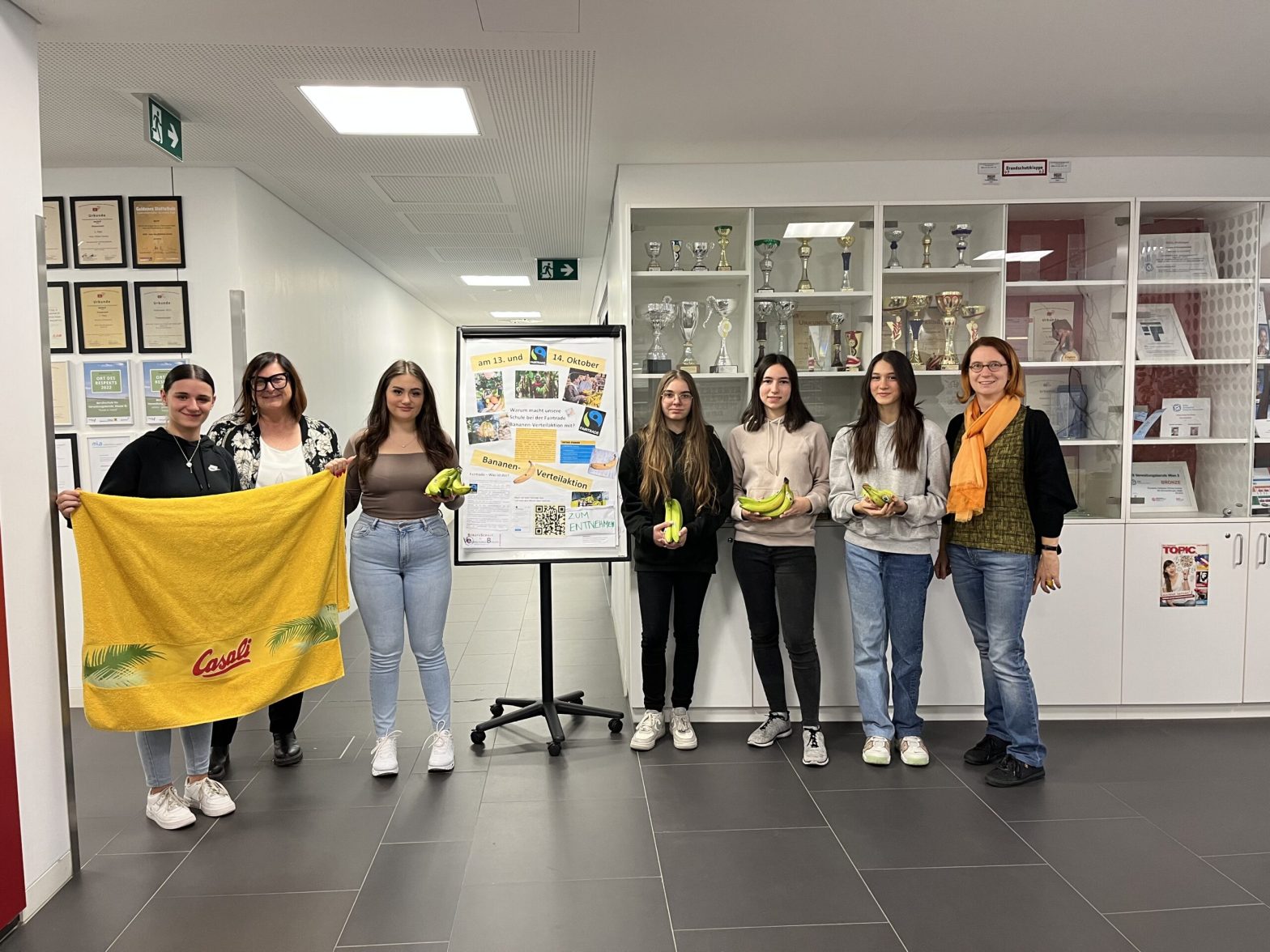 Bananen Verteilaktion an der BSVB