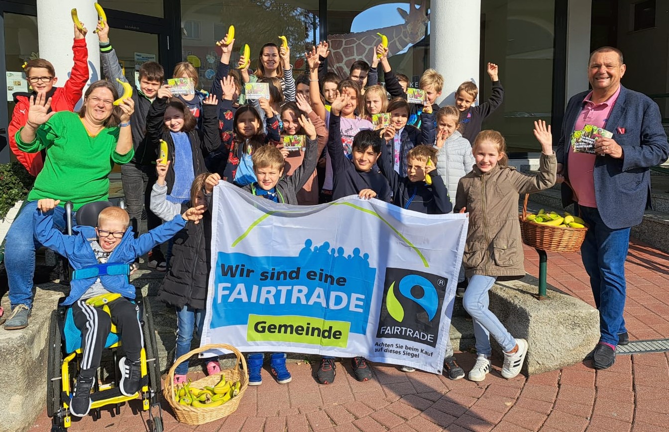 Fairtrade-Bananenverteilaktion