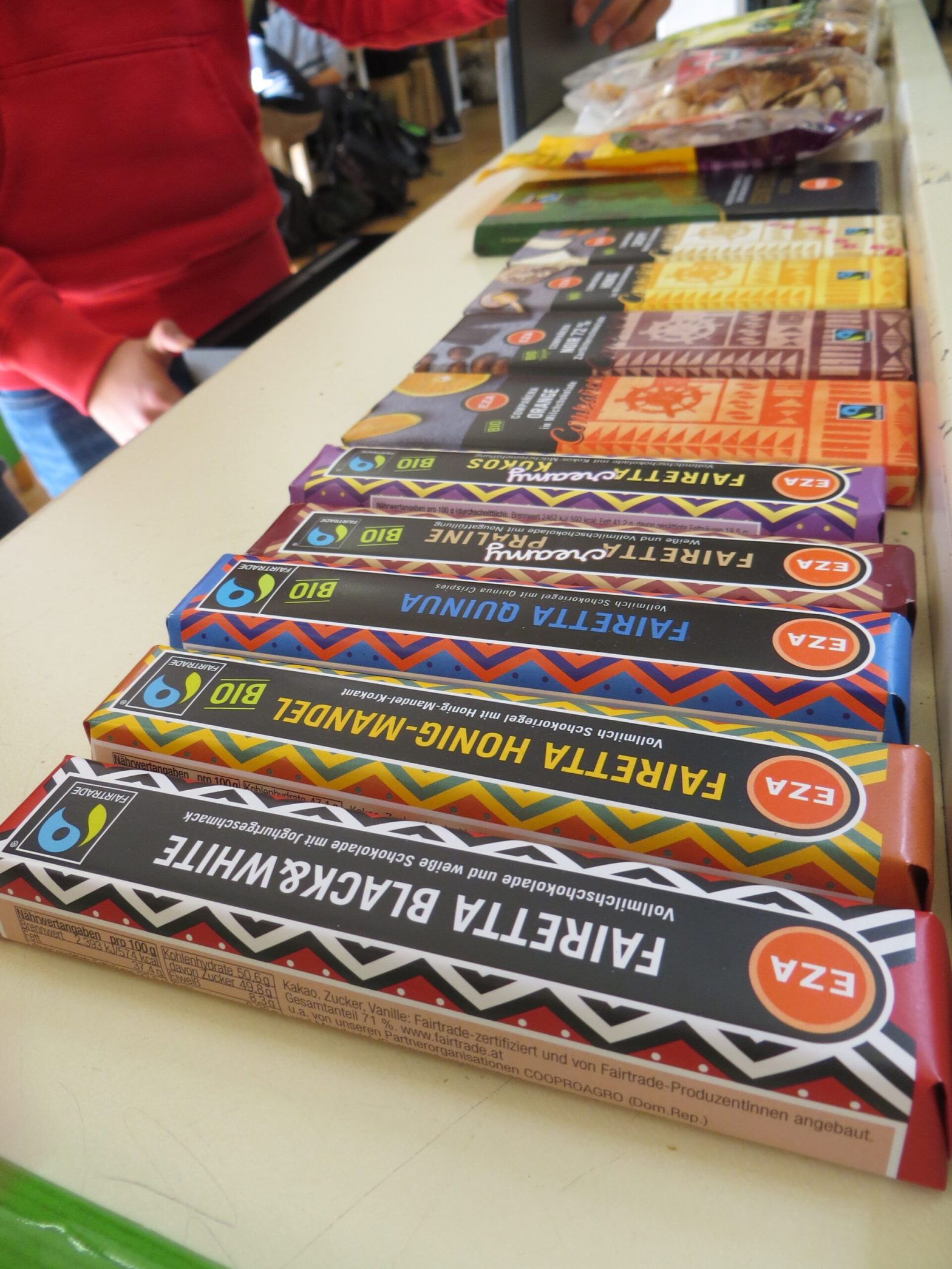 Verkauf von Fairtrade-Produkten