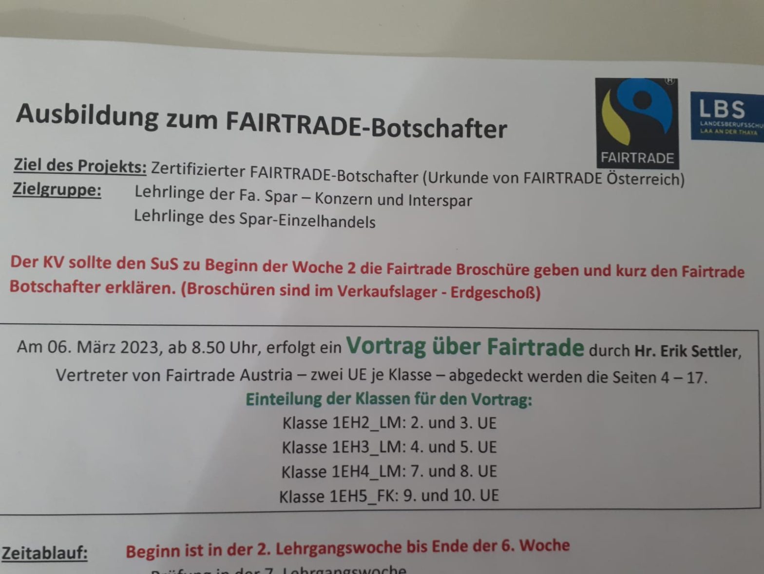 Fairtrade-Vortrag