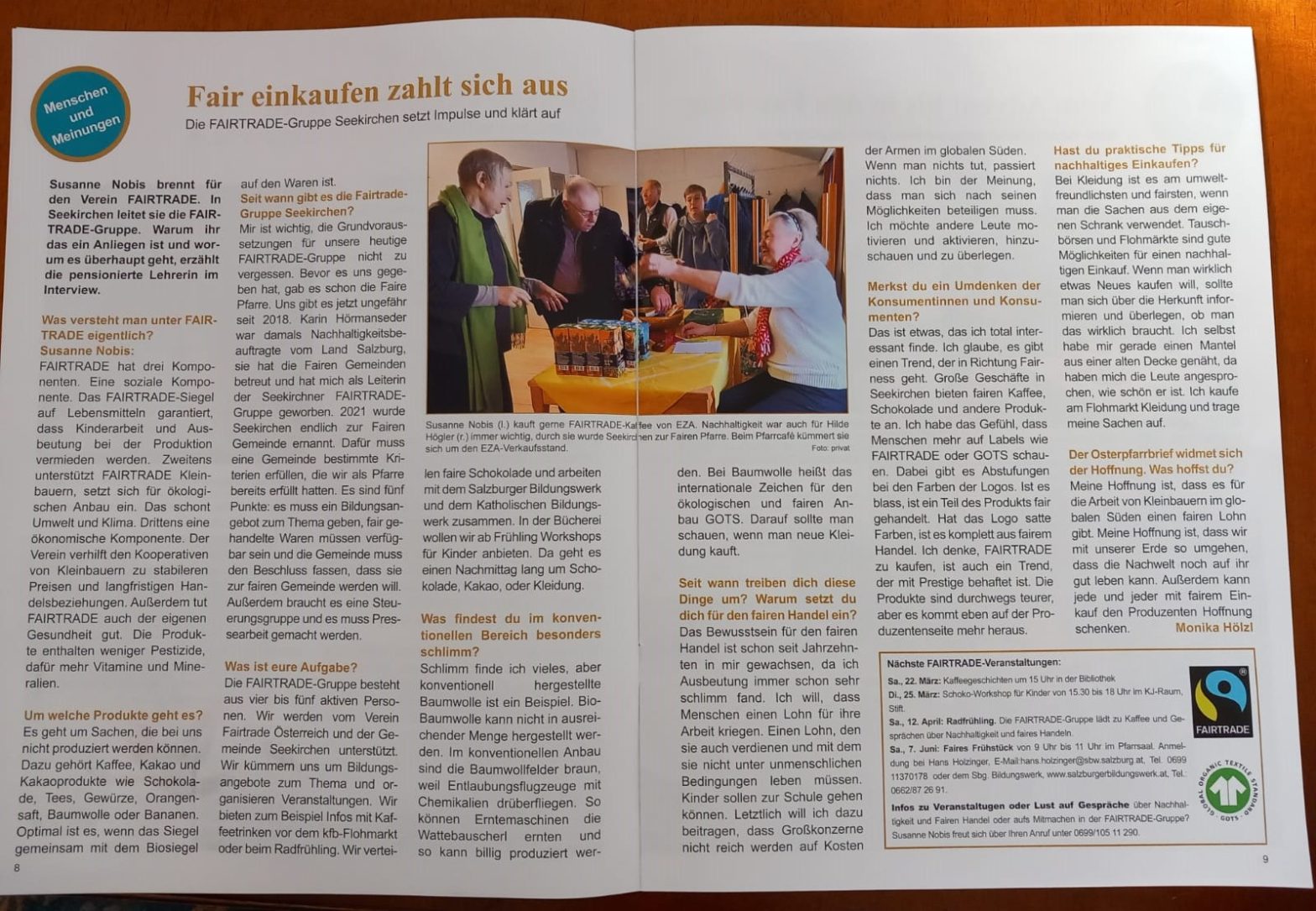Interview mit Susanne Nobis                im Seekirchner Pfarrblatt