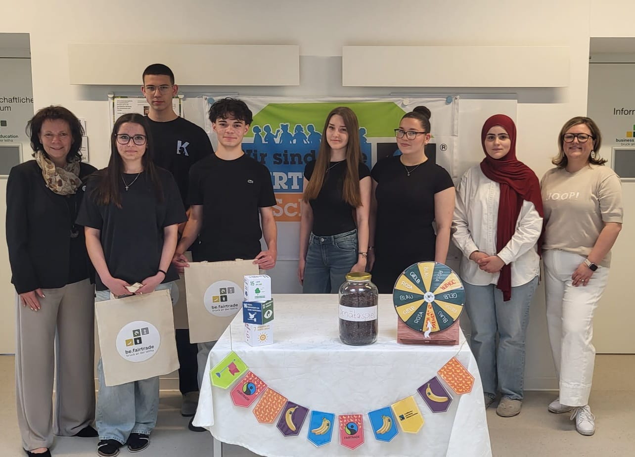 Der Business Day an der be.bruck am 21.5.2026 stand ganz unter dem Motto „Fairtrade“